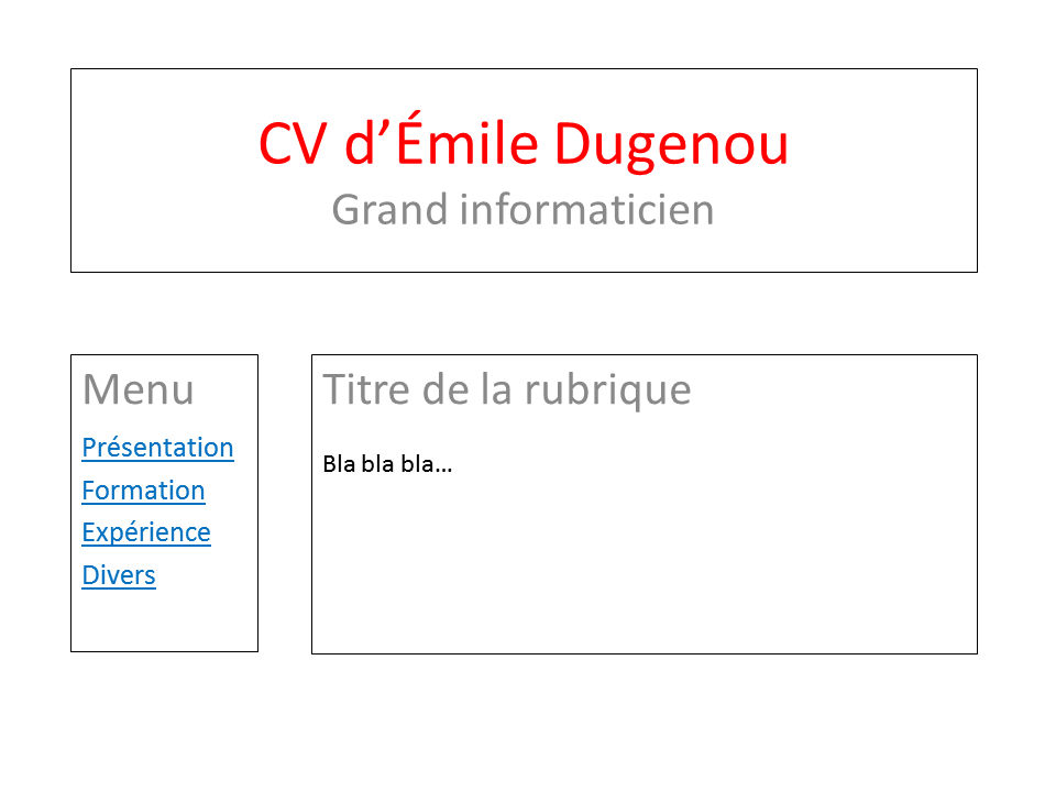 exemple de positionnement des blocs