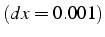 $(dx=0.001)$