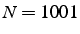 $N=1001$