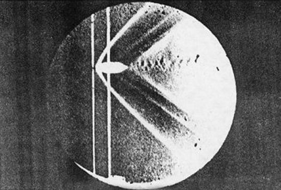 ondes de choc autour d’un projectile