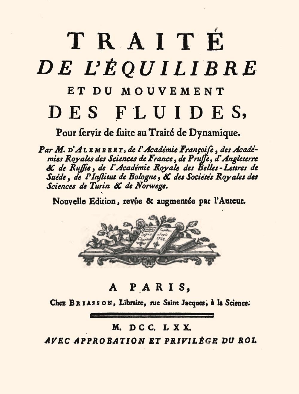 traité de d’Alembert (paradoxe)