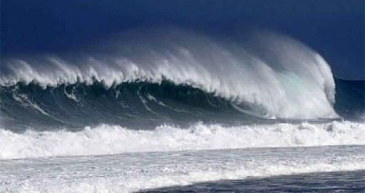 déferlement de vague