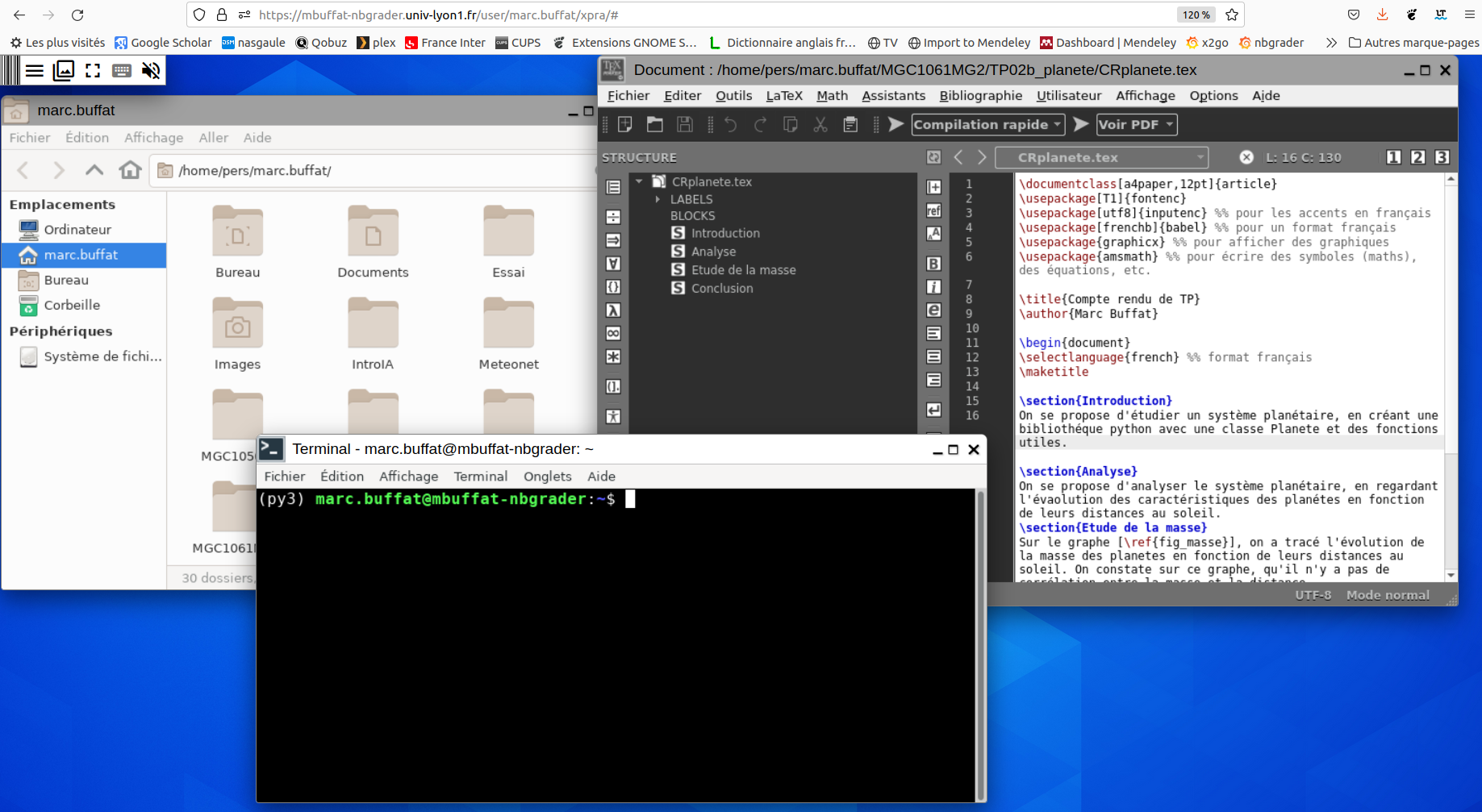 Fig2: environnement xfce4 dans le navigateur