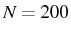 \bgroup\color{black}$ N=200$\egroup