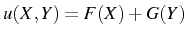 \bgroup\color{black}$ u(X,Y)=F(X)+G(Y)$\egroup