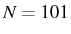 \bgroup\color{black}$ N=101$\egroup