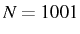 \bgroup\color{black}$ N=1001$\egroup