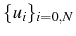 \bgroup\color{black}$ \{u_{i}\}_{i=0,N}$\egroup