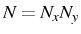 \bgroup\color{black}$ N=N_{x}N_{y}$\egroup