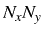 \bgroup\color{black}$ N_{x}N_{y}$\egroup