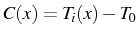 \bgroup\color{black}$ C(x)=T_{i}(x)-T_{0}$\egroup