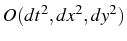 \bgroup\color{black}$ O(dt^{2},dx^{2},dy^{2})$\egroup