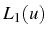 \bgroup\color{black}$ L_{1}(u)$\egroup