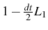 \bgroup\color{black}$ 1-\frac{dt}{2}L_{1}$\egroup