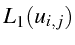 $\displaystyle L_{1}(u_{i,j})$