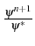 \bgroup\color{black}$ \frac{\psi^{n+1}}{\psi^{*}}$\egroup