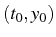 \bgroup\color{black}$ \left(t_{0},y_{0}\right)$\egroup