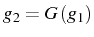 $ g_{2}=G\left(g_{1}\right)$