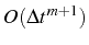 \bgroup\color{black}$ O(\Delta t^{m+1})$\egroup