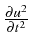 \bgroup\color{black}$ \frac{\partial u^{2}}{\partial t^{2}}$\egroup