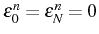 \bgroup\color{black}$ \varepsilon_{0}^{n}=\varepsilon_{N}^{n}=0$\egroup