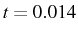 \bgroup\color{black}$ t=0.014$\egroup