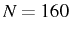 \bgroup\color{black}$ N=160$\egroup