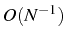 \bgroup\color{black}$ O(N^{-1})$\egroup