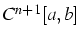 $C^{n+1}[a,b]$