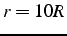 $r=10R$