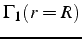 $\Gamma_{1}(r=R)$