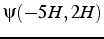 $\psi(-5H,2H)$