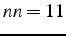 $nn=11$