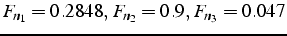 $F_{n_{1}}=0.2848,  F_{n_{2}}=0.9,  F_{n_{3}}=0.047$