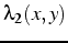 $\lambda_{2}(x,y)$