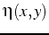 $\eta(x,y)$