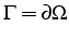 $\Gamma=\partial\Omega$