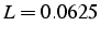 $L=0.0625$