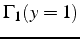 $\Gamma_{1}(y=1)$