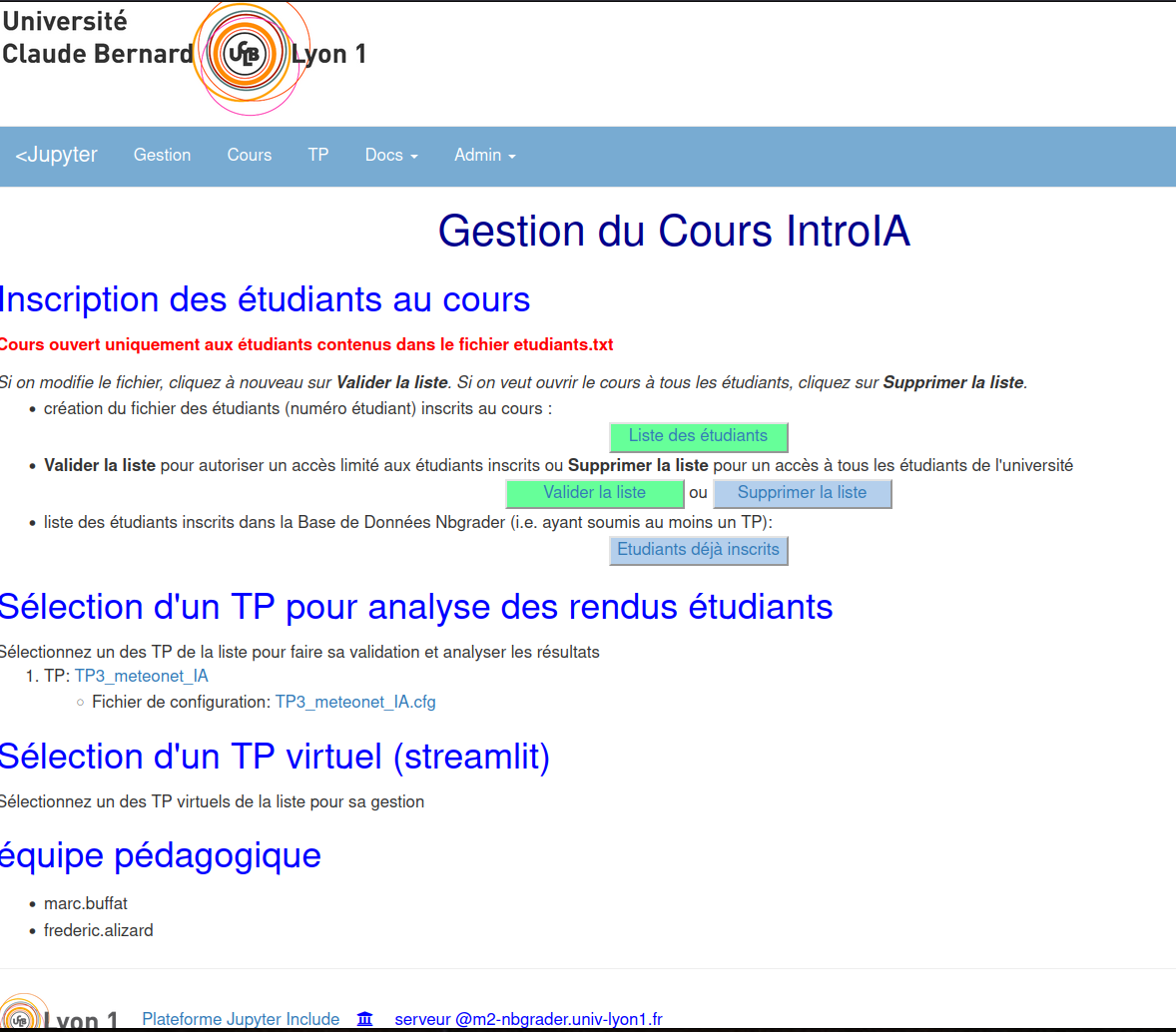 gestion cours