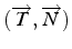 $(\overrightarrow{T},\overrightarrow{N})$