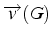 $\overrightarrow{v}(G)$