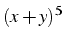 $(x+y)^{5}$